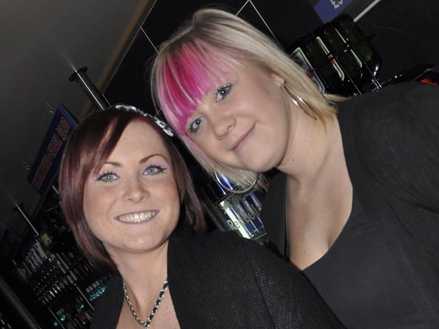 Quids Inn bar staff Zoey and Shellie.