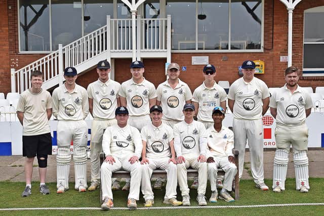 Scarborough 2nds line up before home game with Kirkella.