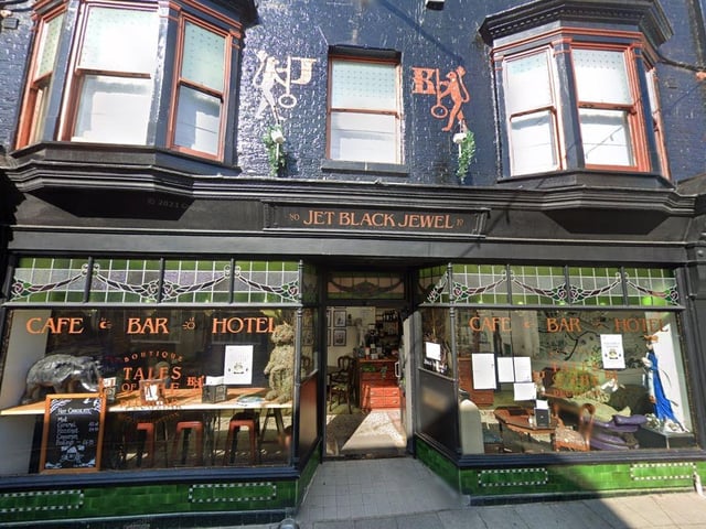Jet Black Jewel Hotel & Cafe Bar is located on Skinner Street, Whitby. One Google review said: "Delicious Sunday brunch! This place has a point of view. From the decor and service to the food and drinks menu. Coffee was delicious. Service friendly, attentive and efficient. Dog friendly. Would definitely recommend!"