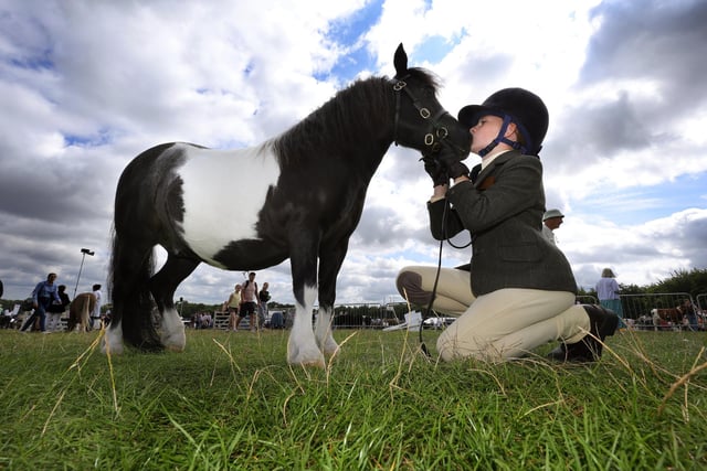 Lissia Marsh with her Mini Shetland Pony at the show