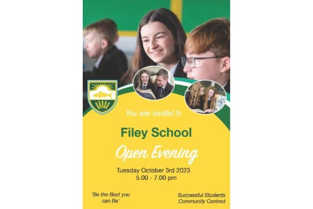 Filey School will hold an open evening for parents of children in years 5 and 6