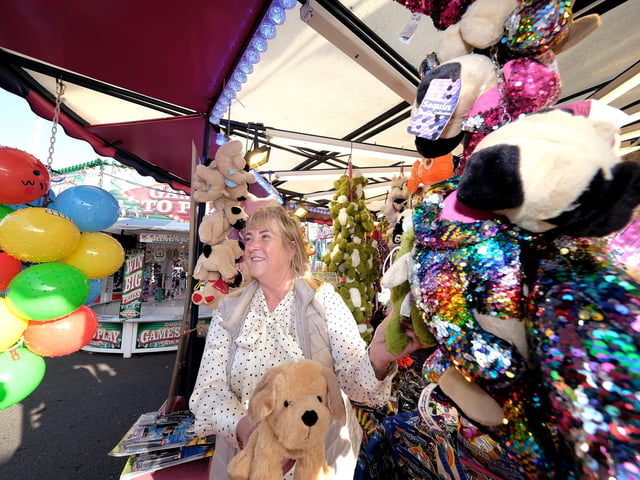 Stall holder Suzanne Wynn ready for customers.