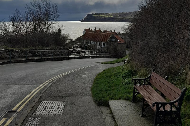 Moody sky over Robin Hood's Bay.
picture by Donella Agar.