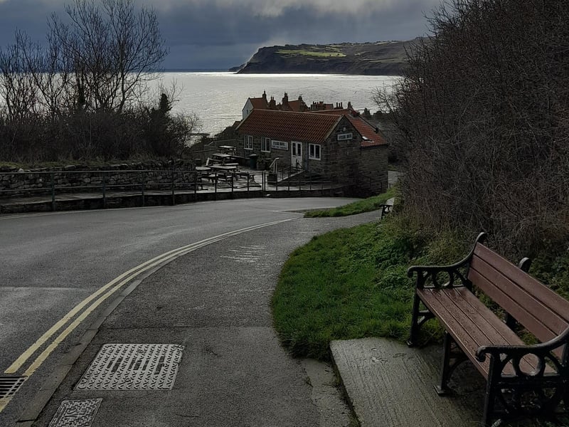 Moody sky over Robin Hood's Bay.
picture by Donella Agar.