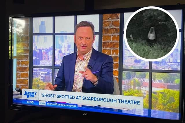 After The Scarborough News reported earlier this week that a holiday-maker had spotted a ‘ghost’ at the Open Air Theatre, the story featured on national TV this morning.