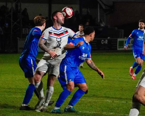 Whitby Town lost 2-1 at Gainsborough Trinity on Tuesday night