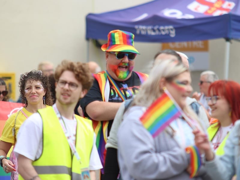 One visitor even coloured their facial hair rainbow in honour of the Pride celebrations.
