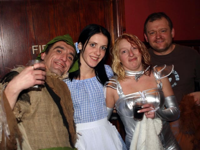 Chris, Laura, Hayley and Paul having a great time in Quids Inn.