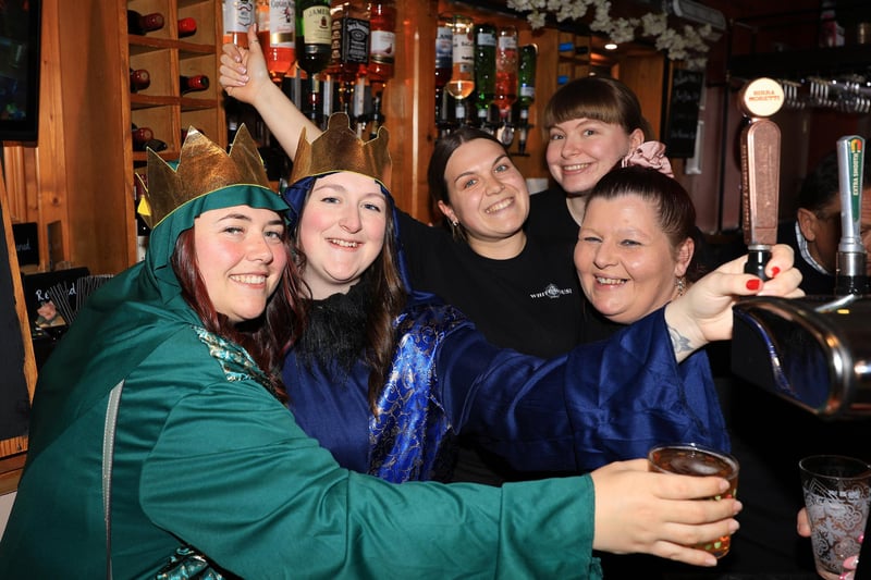 Having fun at the bar. picture: Richard Ponter