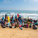 Protesters at Scarborough's South Bay