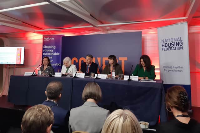 Baroness Taylor at a National Housing Federation fringe event at Labour Conference.