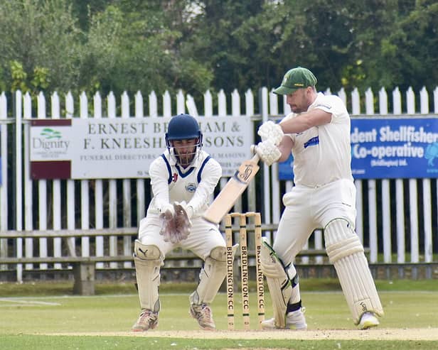 Russ Robinson hit 24 in Bridlington's win at Acomb. Photo by TCF Photography
