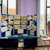 From left, Whitby WI president Lynn Walker, secretary Heather Relf and member Sue Hurdiss with the river pollution display at Whitby library.