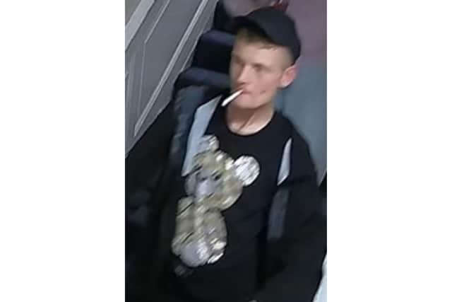 Anyone who recognises the person in the image is asked to contact 101