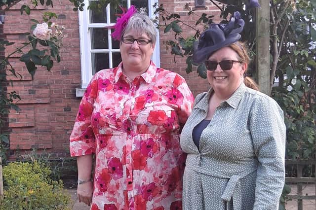 From left: WHISH's Andrea Hansell and Yvonne Harrison at the Archbishop's garden party.