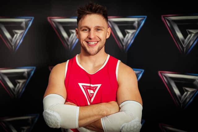 Scarborough's Joe Fishburn, winner of Gladiators Season 2. picture: Hungry Bear Media Ltd, David MacCormack