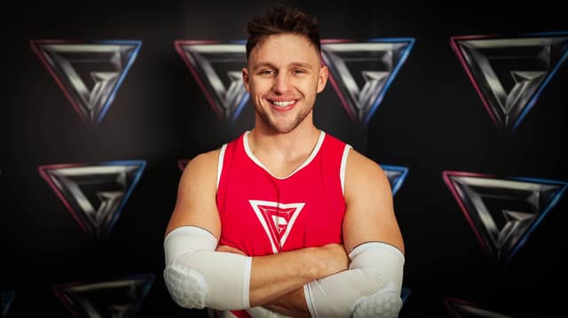 Scarborough's Joe Fishburn, winner of Gladiators Season 2. picture: Hungry Bear Media Ltd, David MacCormack