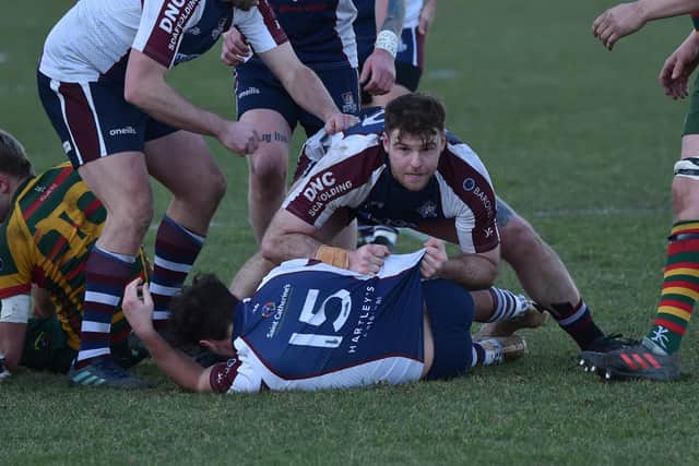 Scarborough's James Long in action last season.
