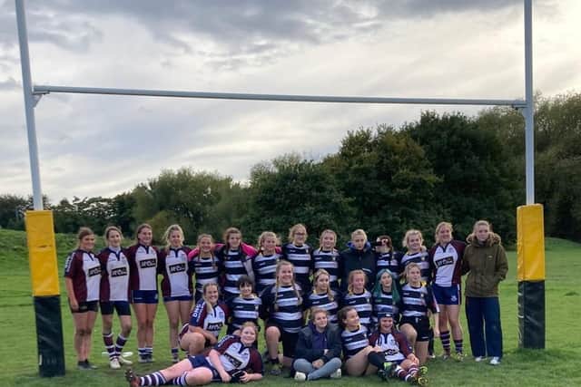 The Scarborough RUFC Girls Under-18s were in action at Sandal Festival