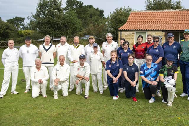 Ravenscar Cricket Club celebrated the opening of a new women's changing room with a special game against a women's select team,.