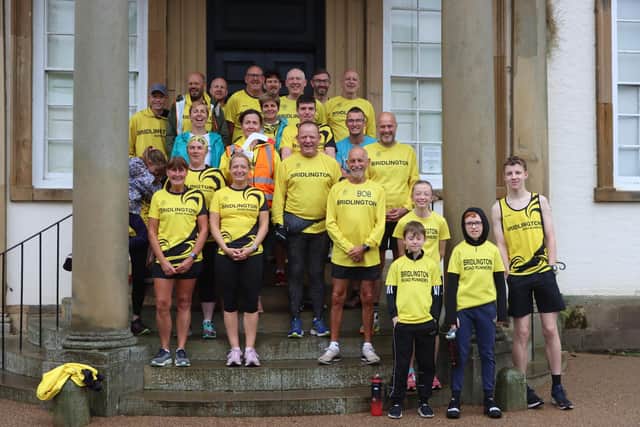 The BRR team before Sewerby parkrun, that was part of the Summer League series this week for the seniors.