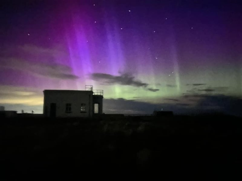Colourful skies at Flamborough Head.