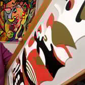 Christine Cox gained wide recognition in Yorkshire Art Circles for her work in the abstract field. She held solo exhibitions of mixed media around Yorkshire