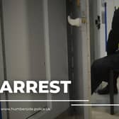 Two men have been arrested after police officers were called to reports of a van being broken into on Travis Street.