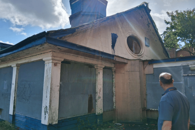 Tennis Pavilion, West Side., Filey Road, Scarborough. NYC.