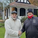 Runner-up Gary Thornton, left, and Stuart Thompson, the merit winner, Westgate.