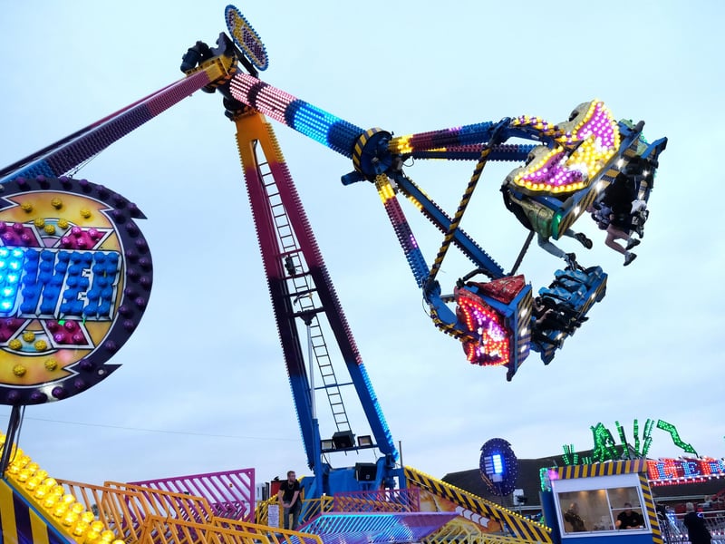 Flying through the air!