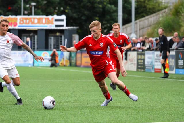 New signing Harry Green was man of the match for Boro v Selby Town.