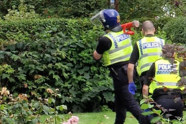 Police carried out a drugs raid on a property in Scalby Road, Scarborough.