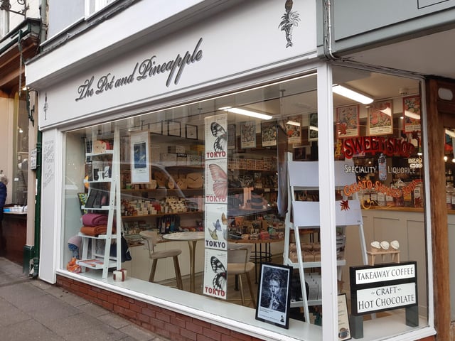 The Pot and Pineapple is located on Skinner Street.