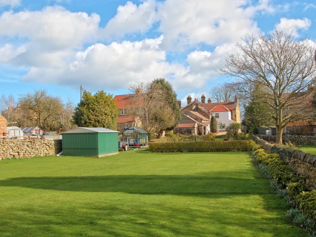Looking back towards the property from the garden.