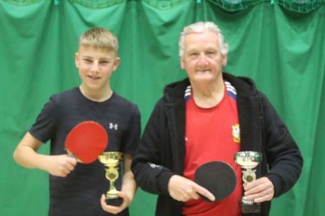 Leon James, left, and Chris Deegan were the winners of the Wednesday Night Round/robin Tournament. PHOTOS BY TONY WIGLEY