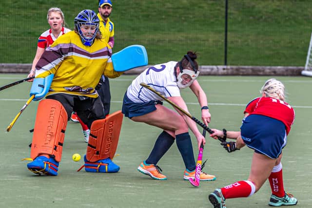 Newcastle University hit their fourth goal in the 7-1 win at Whitby.