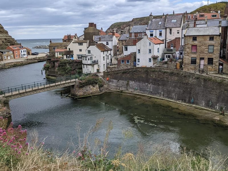 A picturesque view of Staithes.