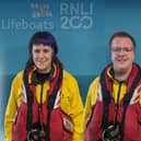 Olivia Slater, Connor McPherson and Jess Marton at Scarborough Lifeboat Station - Image: RNLI/Nick Gough