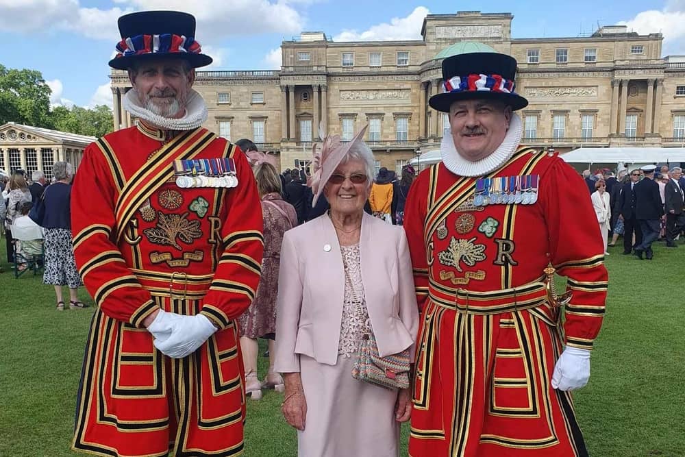 Val Humphreys at Buckingham Palace - Image: RNLI/Jane Chaplin