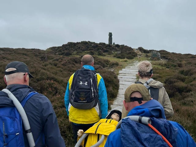 The route across the moors