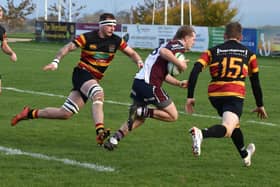 Euan Govier, in action earlier this season, scored the first try in Scarborough's cup loss at Percy Park