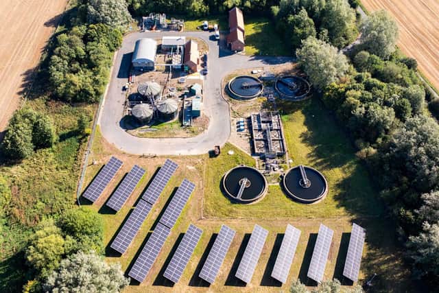 Yorkshire Water's Filey site ran entirely on solar power during the the long hot summer