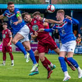 Skipper Dan Rowe, pictured in action at home to Atherton at the start of the season, scored in Whitby's 3-2 win at Atherton on Saturday. PHOTO BY BRIAN MURFIELD