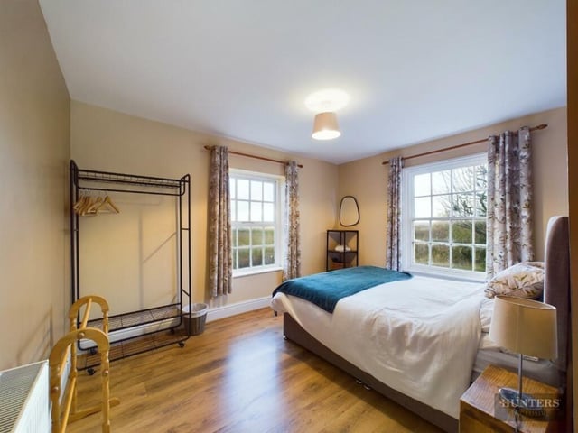 A double aspect, double bedroom.