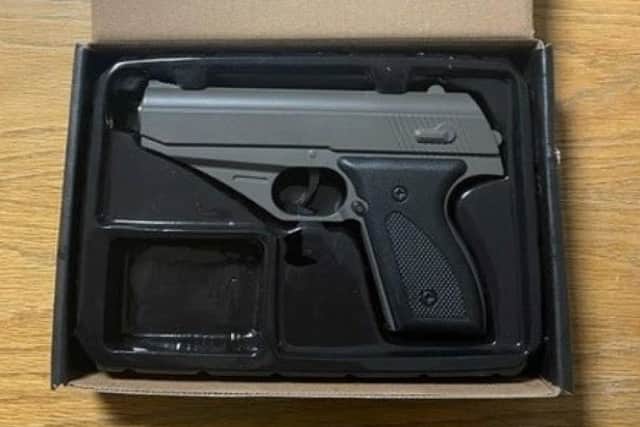 The BB gun involved in the incident