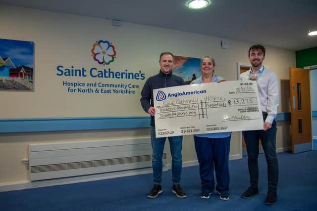 Presenting the cheque