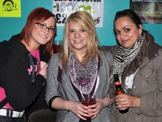 Shelley, Claire and Nadia out for the football.