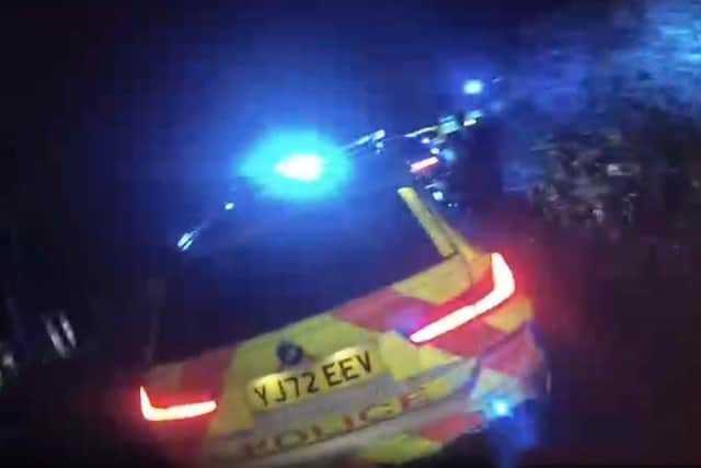 The driver was arrested after leading police on a high-speed pursuit. (Photo: North Yorkshire Police)