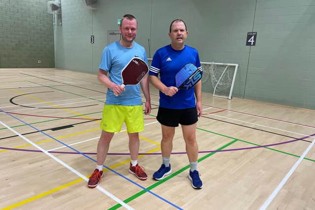 Henry Syson and Paul Robinson won the Division One pickleball title.